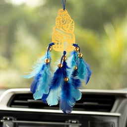 DULI Blue Sai Baba Dream catcher Car Hanging Windchime-40