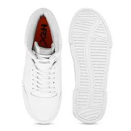 HRX by Hrithik Roshan Women White Mid Top Lightweight Comfort Insole Sneakers image 4