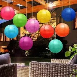 Colorful Paper Lanterns For Home Decor Party Decoration Multicolor Paper Hanging Lantern-image-43