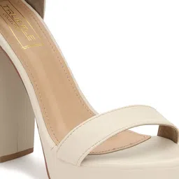 Truffle Collection Open Toe Block Heels image 3