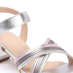 Carlton London Textured Open Toe Block Heels image 5