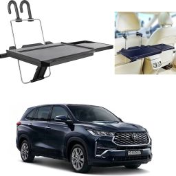 FT-08 Car Back Seat Tray, Foldable Laptop Desk and Food Tray For Innova Hycross Cup Holder Tray Table-image-61