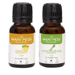 The Mani Pedi Essentials Set of 2 Brown lemongrass & Ginger Aroma Oil Diffusers 15 ml-12