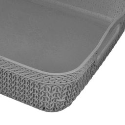 Kuber Industries Pack of 4 Grey Solid Storage Baskets image 3