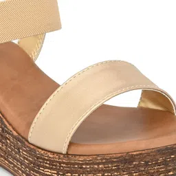 GARDIN Open Toe Wedges With Backstrap image 3