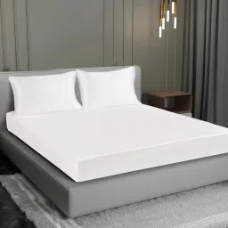 400 TC Cotton Blend Double Solid Fitted (Elastic) Bedsheet-10