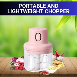Chopper (Electric Rechargeable Chopper) for Kitchen Vegetable Garlic Onion W380 Electric Vegetable & Fruit Chopper-image-73