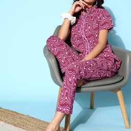 I like me Graphic Printed Pure Cotton Night Suit-image-59