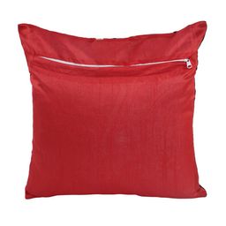 ROMEE Set Of 5 Black & Red Striped Square Cushion Covers image 3