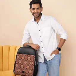 ZOUK Unisex Printed Statement Padded Straps Backpack - Up to 16 inch Laptop-66