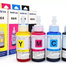 tequo Ink For T664 Black + Tri Color Combo Pack Ink Bottle-13