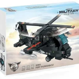 indusbay 260 Pieces Mini Blocks Military Fighter Helicopter Block Set image 4