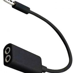 Sreebalaji Black 3.5mm male to 2x 3.5mm female Phone Converter-image-40