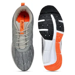 Allen Cooper Men Grey Mesh Running Non-Marking Shoes image 3