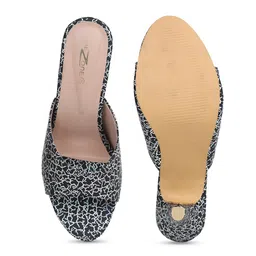 Shezone Printed Block Heels Mules image 5