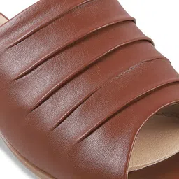 Metro Textured Open Toe Block Heels image 5
