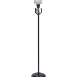 Devansh Gold & Black Iron Floor Lamp With Shade image 5