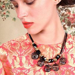 ODETTE Beaded Statement Necklace-picture-3