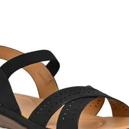 Rocia Open Toe Flats With Laser Cuts image 2