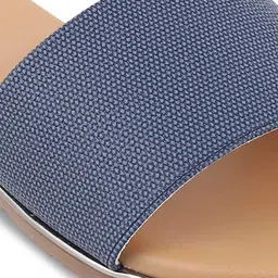 Tresmode Textured Open Toe Flats image 2
