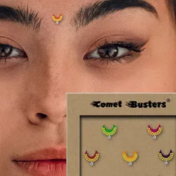 Comet Busters Set of 7 Traditional Designer Bindis image 2