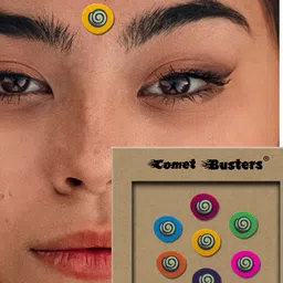 Comet Busters Pack Of 7 Twirl Pattern Bindis image 3