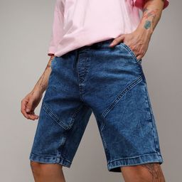Campus Sutra Blue Men Denim Shorts-image-53