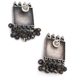 Ozanoo Silver-Plated Classic Drop Earrings image 3