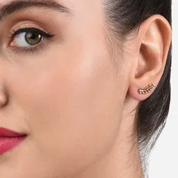 AMI Zaveri Pearls Set Of 25 Gold Toned Studs & Drop Earrings image 5
