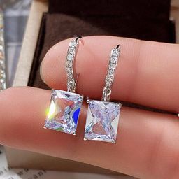Designs & You Silver-Plated Geometric Drop Earrings image 4