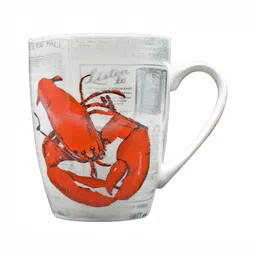 Kookee Red & White Printed Ceramic Mug 325 ML image 5