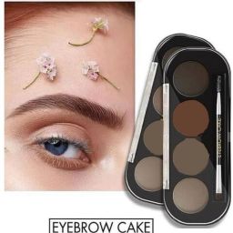 Eyebrow Powder Cake with brush Brow Palette Eyebrow Enhancer Waterproof 4 in one 4 g-image-72