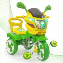 Stylish Kids Tricycle , tricycles , Kids Cycle , Ride on for boy and Girl for 2 to 5 Years with Under seat Storage Space, Lights and Music. DASH1_Victor_DX-Green Tricycle-4