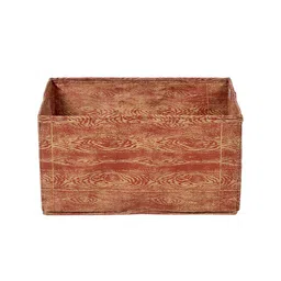 Kuber Industries Set Of 3 Brown Printed Foldable Storage Boxes image 3
