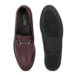 Mactree Men Maroon Solid Formal Slip-Ons image 4