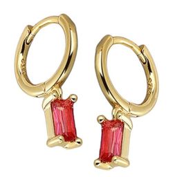 MYKI Gold-Plated Cubic Zirconia-Studded Classic Hoop Earrings image 5