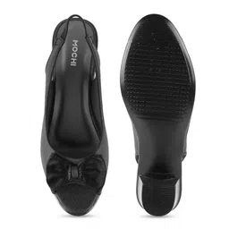 Mochi Embellished Block Peep Toes with Bows image 5