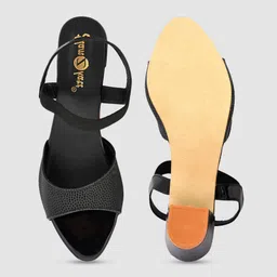GLAMZKART Open Toe Block Heels image 3