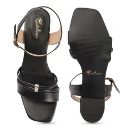 Picktoes Open Toe Backstrap Block Heels image 4