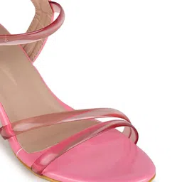 Shezone Strappy Open Toe Block Heels image 5