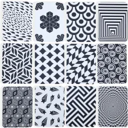 High Contrast Flash Cards All in One Flash Cards for Kids Pack of 12 - Patterns-24