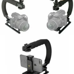 TECHGEAR Universal Stabilizer C-Shape Bracket Video Handheld Grip for DSLR DV Camer 3 in1 Stabilizer Bracket Video Handheld Grip Camera Rig image 2