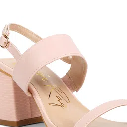 London Rag Open Toe Block Heels image 3
