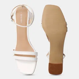 T.ELEVEN Open Toe Ankle Loop Block Heels image 3