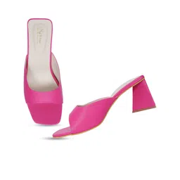 MEHNAM Open Toe Block Heels image 2