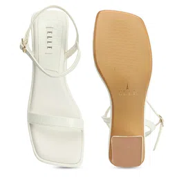 ELLE Textured Party Block Heels with Buckles image 2