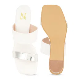 ZENVO Open Toe Colourblocked Block Heels image 5