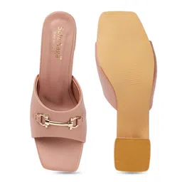 Sole Saga Embellished Open Toe Block Heels image 5
