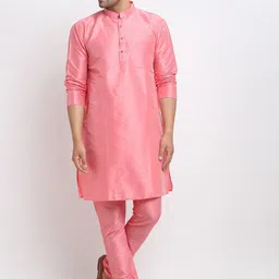 Kaifoo Men Multicoloured Kurta with Churidar & Nehru Jacket image 2