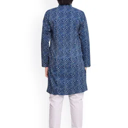 Jeetethnics Boys Navy Blue Printed Regular Kurta with Pyjamas image 5